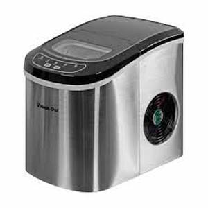 Magic Chef 27 lbs. Portable Countertop Ice Maker in Stainless Steel   Customer Returns See Pictures