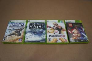 lot 5 image: 4 XBOX 360 Games -Deadliest Catch, Madden 11, Lego Star Wars