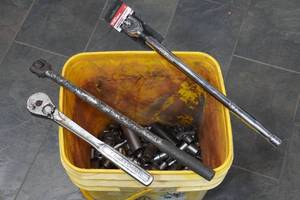 lot 47 image: Assorted Wrenches and Sockets