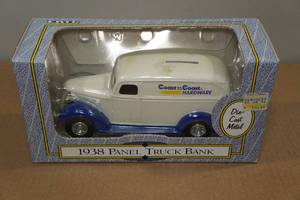 lot 89 image: Ertl 1938 Panel Truck Die Cast Coin Bank