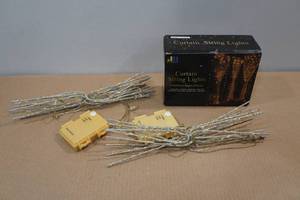 lot 112 image: Curtain String Light with Two Sets of Stick Lights