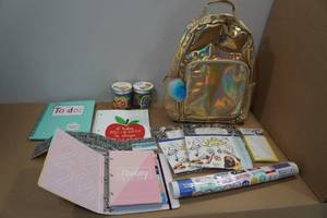 lot 140 image: School Backpack and Supplies