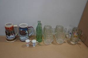 lot 177 image: Assorted Promotional Drinkware - Dads, A&W, Bud, Schmidt