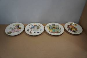 lot 200 image: 4 Norman Rockwell Collectors Plates