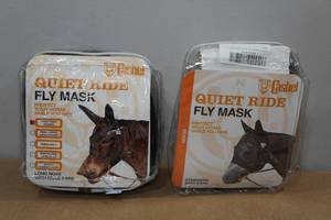 lot 217 image: 2 Cashel Quiet Ride Fly Masks -Large PonyDonkey & Horse