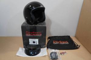 lot 223 image: Daytona DOT Daytona Cruiser Motorcycle Helmet -Large, Hi Gloss Black