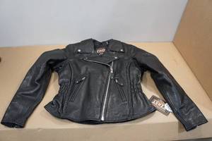 lot 224 image: First Manufacturing Allure Womens Motorcycle Leather Jacket -Medium