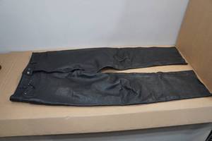 lot 288 image: Route 66 Black Leather Pants - 36