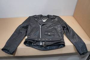 lot 289 image: Open Road Insulated Black Leather Jacket - XS