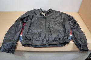 lot 297 image: USA Bikers Dream Apparel Leather Jacket - XXL
