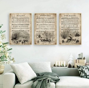 lot 128 image: Vintage Christmas Carol Prints