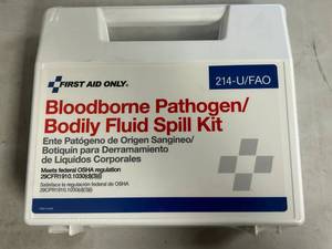 lot 34 image: First Aid Only Bloodborne PathogenBodily Fluid Spill Kit Expired