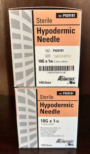lot 85 image: Sterile Hypodermic Needle 18G x 1in