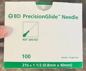 lot 92 image: BD PrecisionGlide Needle Expired