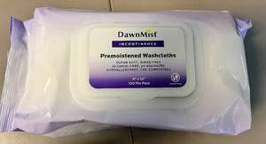 lot 114 image: Dawn Mist Premoistened Washcloths