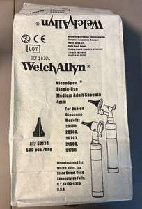 lot 115 image: Welch Allyn Single-Use Medium Adult Specula 4mm