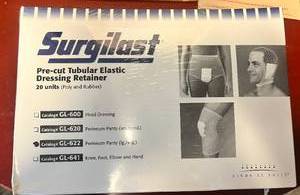 lot 125 image: Surgilast Pre-cut Tubular Elastic Dressing Retainer