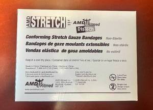 lot 126 image: AMD Stretch Conforming Stretch Gauze Bandages