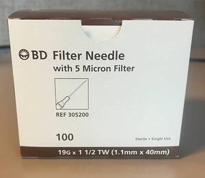 lot 139 image: BD Filter Needle Expired