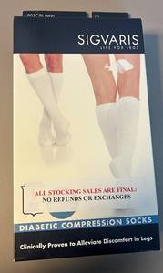 lot 151 image: Sigvaris Diabetic Compression Socks