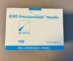 lot 166 image: BD PrecisionGlide Needle Expired
