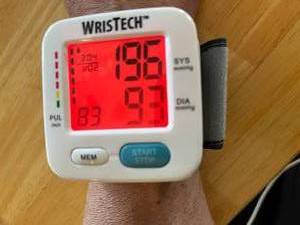 lot 189 image: Wristech Wrist Blood Pressure Monitor Cuff