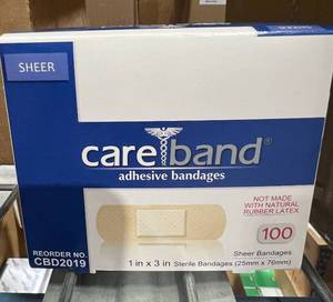 lot 213 image: CAREBAND - Sheer Adhesive Strip Band