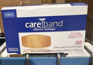 lot 206 image: CAREBAND - Fabric Adhesive Strip Bandage