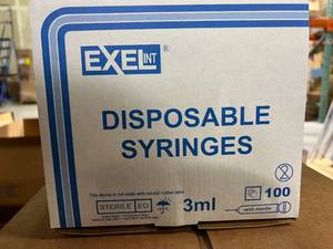 lot 216 image: Exel Corporation - Luer Lock Syringe wneedle