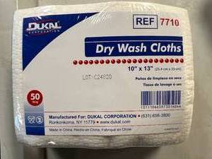 lot 237 image: Dukal Dry Wash Cloths