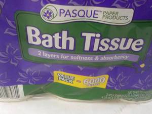 24 Jumbo Rolls Pasque 2 Ply Bath Ti...