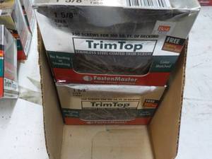 2 boxes Trim Top 1 58 Stainless S...
