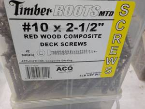 5 lbs. Timber Roots MTD #10 x 2 12...