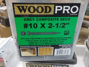 5 lbs. Wood Pro #10 x 2 12 Grey C...
