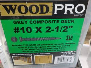 5 lbs. Wood Pro #10 x 2 12 Grey C...
