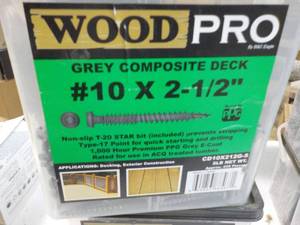 5 lbs. Wood Pro #10 x 2 12 Grey C...