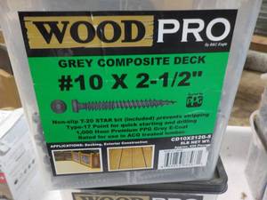 5 lbs. Wood Pro #10 x 2 12 Grey C...