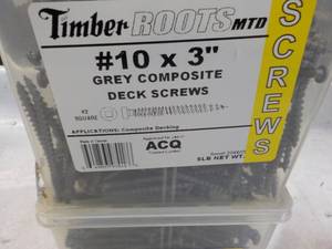Timber Roots MTD #10 x 3 Grey Comp...