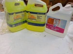 3 Gallons Cleaning Products...