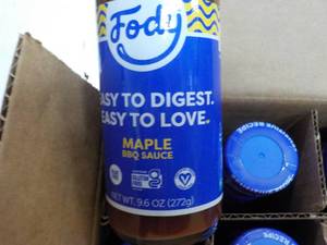 6 ct  9.6 oz Bottles Fody Maple BBQ...