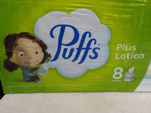 8 boxes Puffs 2 Ply Facial Tissues...