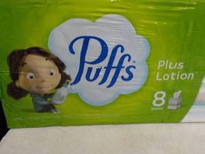 8 boxes Puffs 2 Ply Facial Tissues...