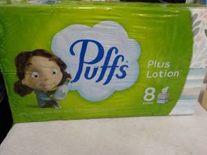 8 boxes Puffs 2 Ply Facial Tissues...