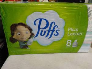 8 boxes Puffs 2 Ply Facial Tissues...