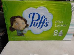 8 boxes Puffs 2 Ply Facial Tissues...