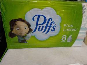 8 boxes Puffs 2 Ply Facial Tissues...