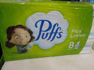 8 boxes Puffs 2 Ply Facial Tissues...