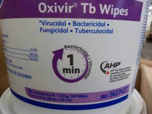 4 ct  6.2 lbs. Diversey Oxivir T6 W...