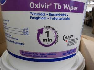 4 ct  6.2 lbs. Diversey Oxivir T6 W...