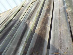 1 6 x 8 foot plus fence panel and 1 6 x 3 foot treated fence panel